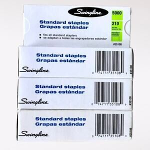 Swingline Standard Staples - 4 Boxes